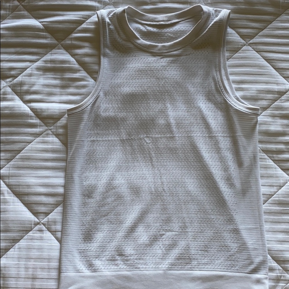 White muscle tank lululemon